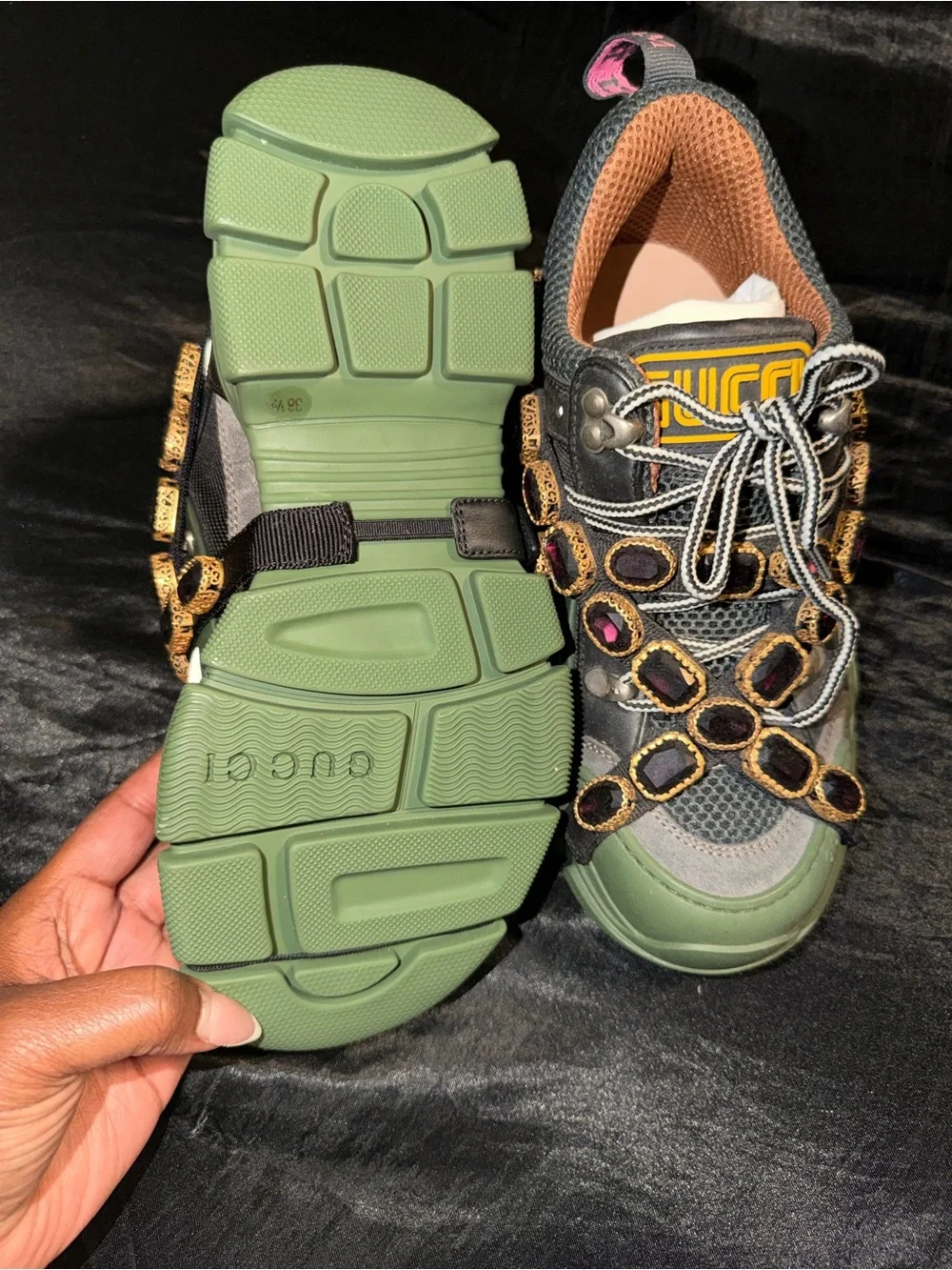 Gucci Flashtrek sneakers with detachable crystals
